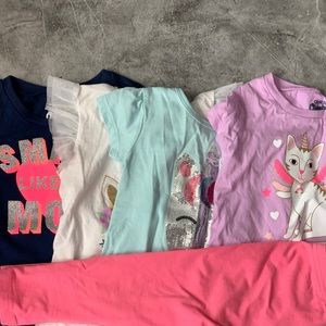 Bundle of FOUR (4) shirts and ONE legging